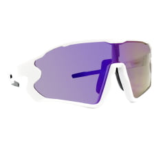 Óculos de Sol Fusion Branco c Roxo Espelhado (Unissex)