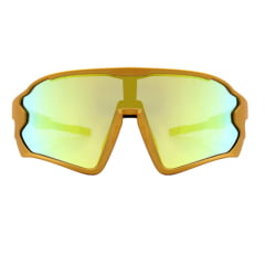 Óculos de Sol Fusion Dourado c/ Camaleão Espelhado (Unissex)