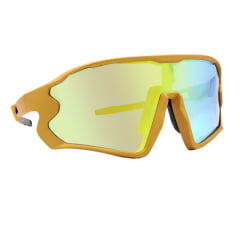Óculos de Sol Fusion Dourado c/ Camaleão Espelhado (Unissex)