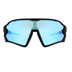 Óculos de Sol Fusion Preto c Azul Espelhado (Unissex)
