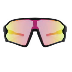 Óculos de Sol Fusion Preto c Rosa Camaleão Espelhado (Unissex)