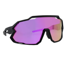 Óculos de Sol Pulse Preto c Rosa Espelhado (Unissex)