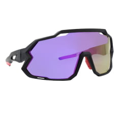 Óculos de Sol Pulse Preto c/ Roxo Espelhado (Unissex)