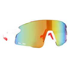 Óculos de sol Ryder Branco c/ Fire Espelhado (Unissex)