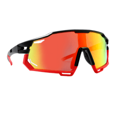 Óculos de Sol Vortex Preto e Vermelho c/ Fire Espelhado (Unissex)