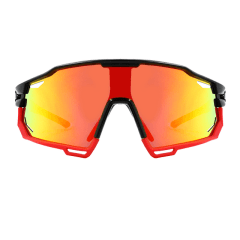 Óculos de Sol Vortex Preto e Vermelho c/ Fire Espelhado (Unissex)